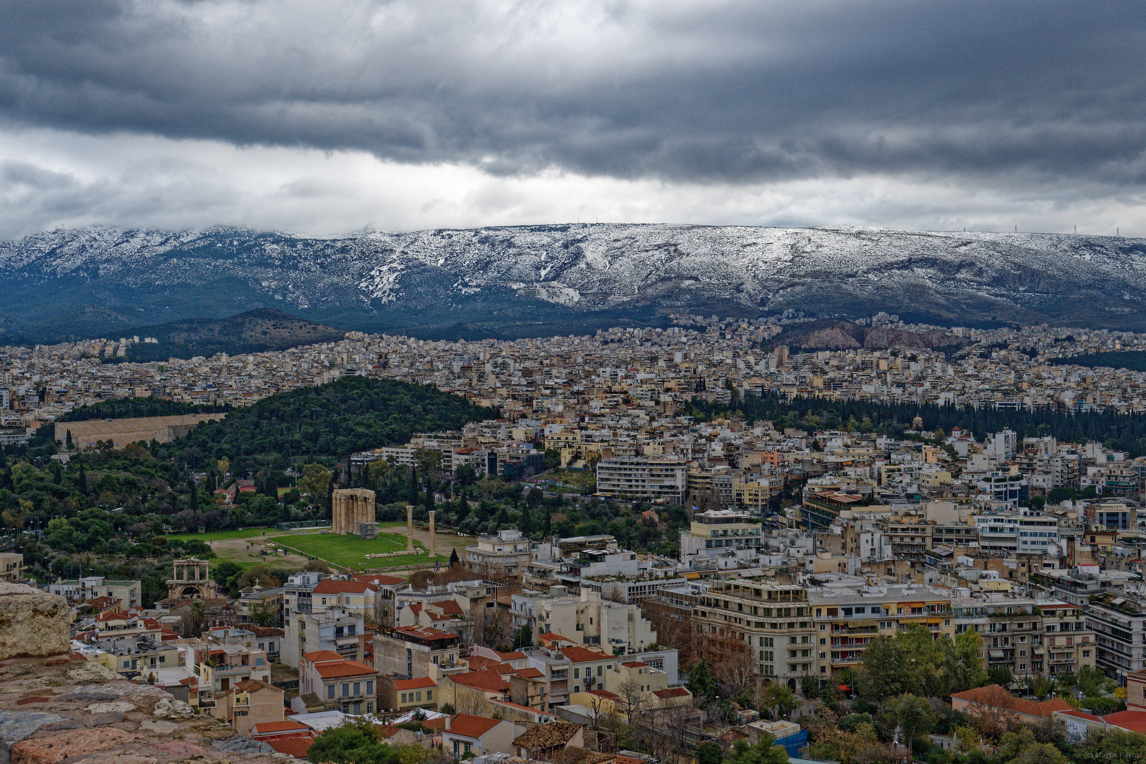 Blick auf Athen 