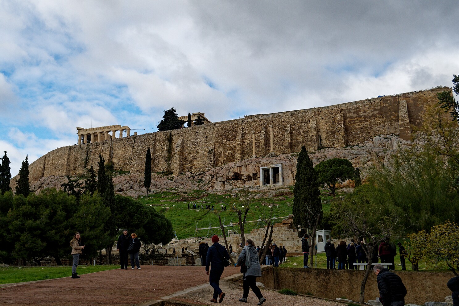 Blick auf die Akropolis