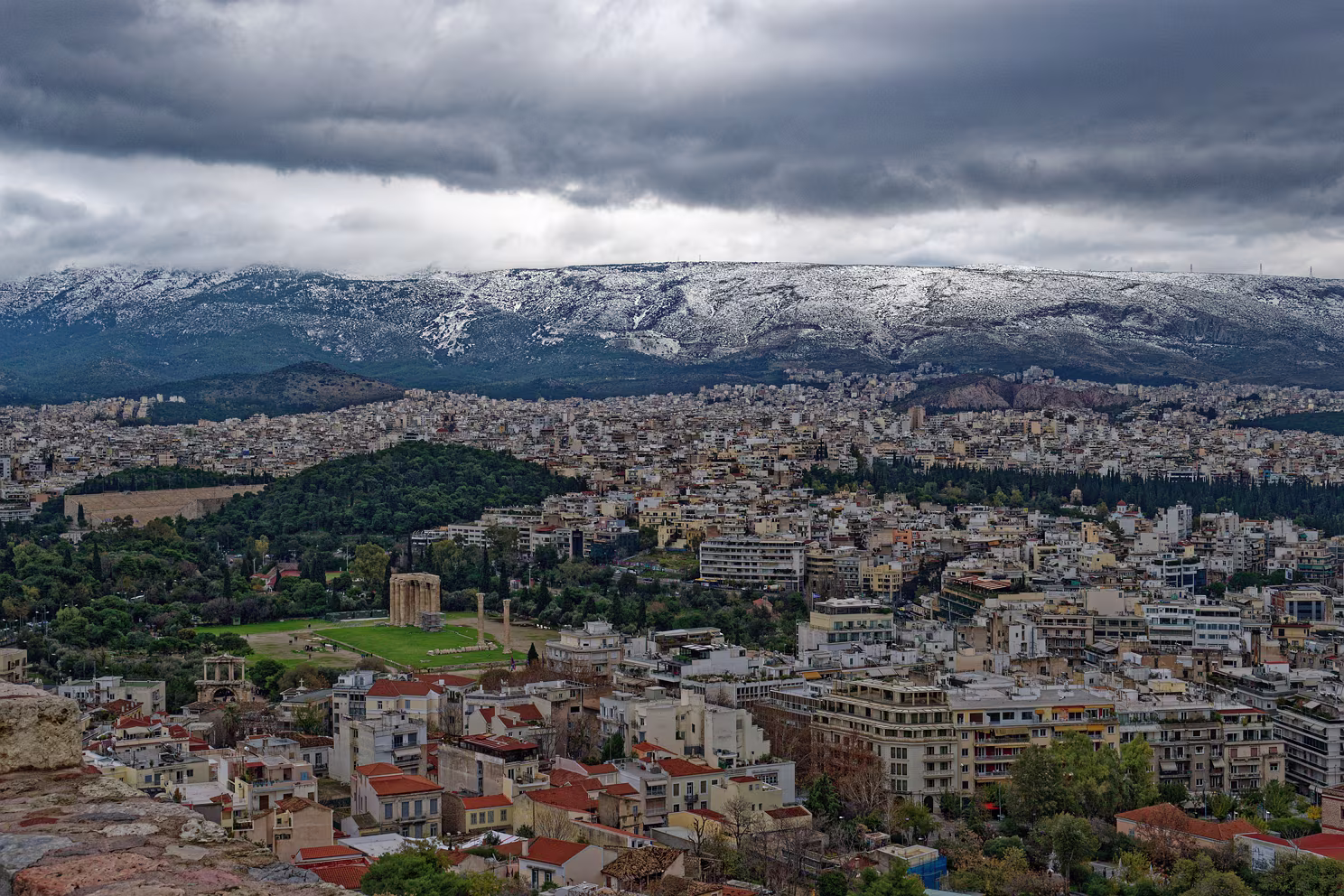 Blick auf Athen