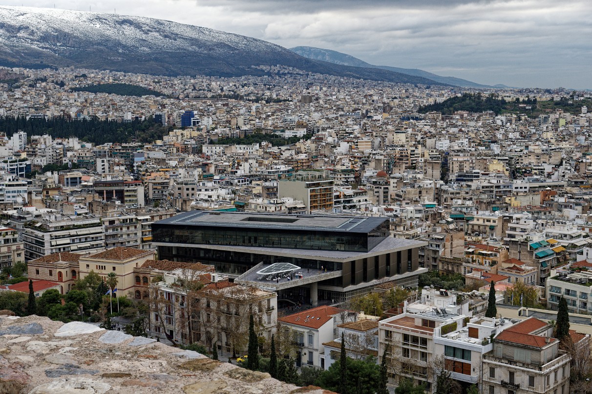 Blick auf Akropolismuseum