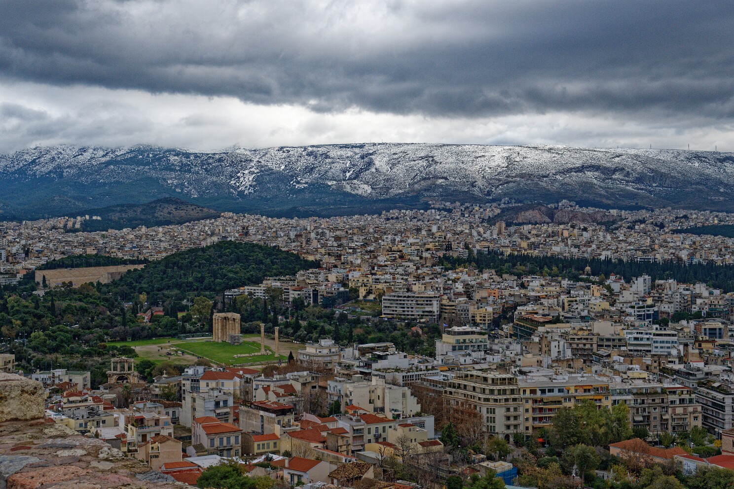 Blick auf Athen