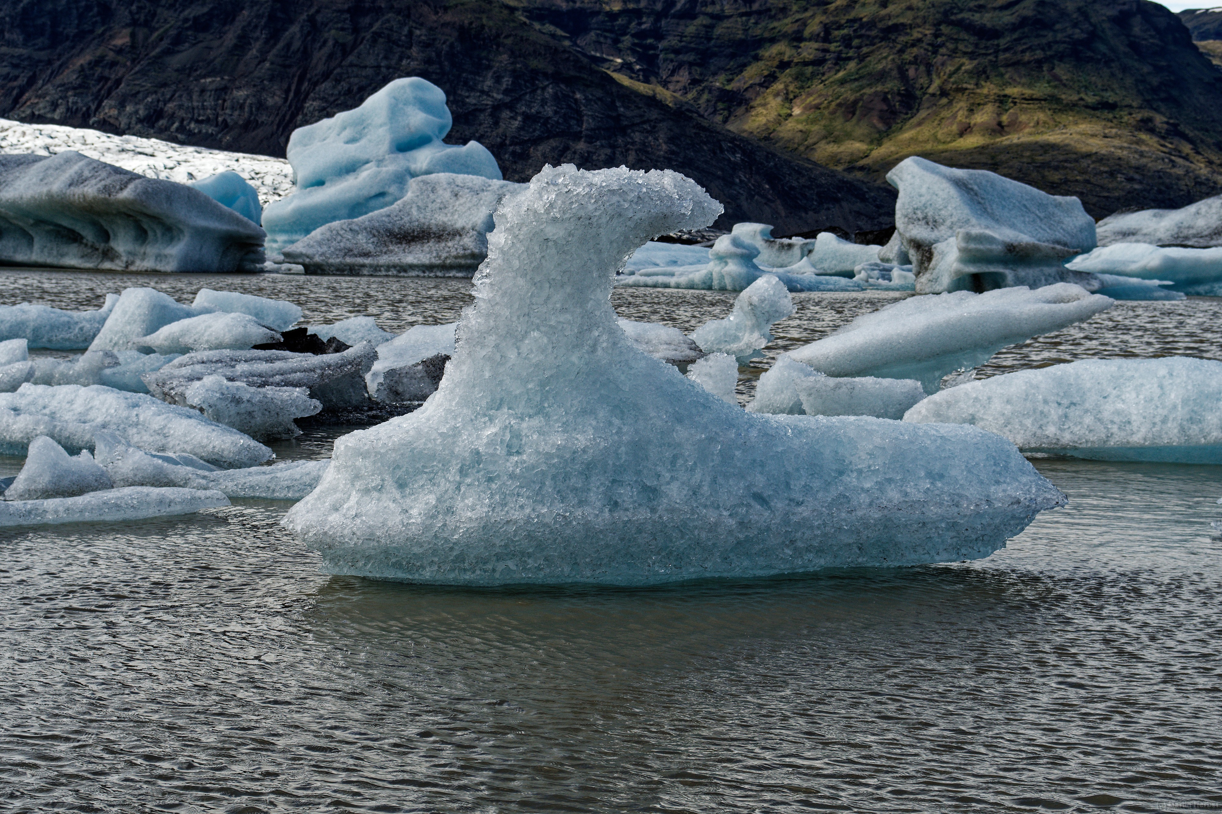 Gletschersee Fjallsarlon Der See wird von der Gletscherzunge Fjallsjökull gespeist und liegt unterhalb des Vatnajökull