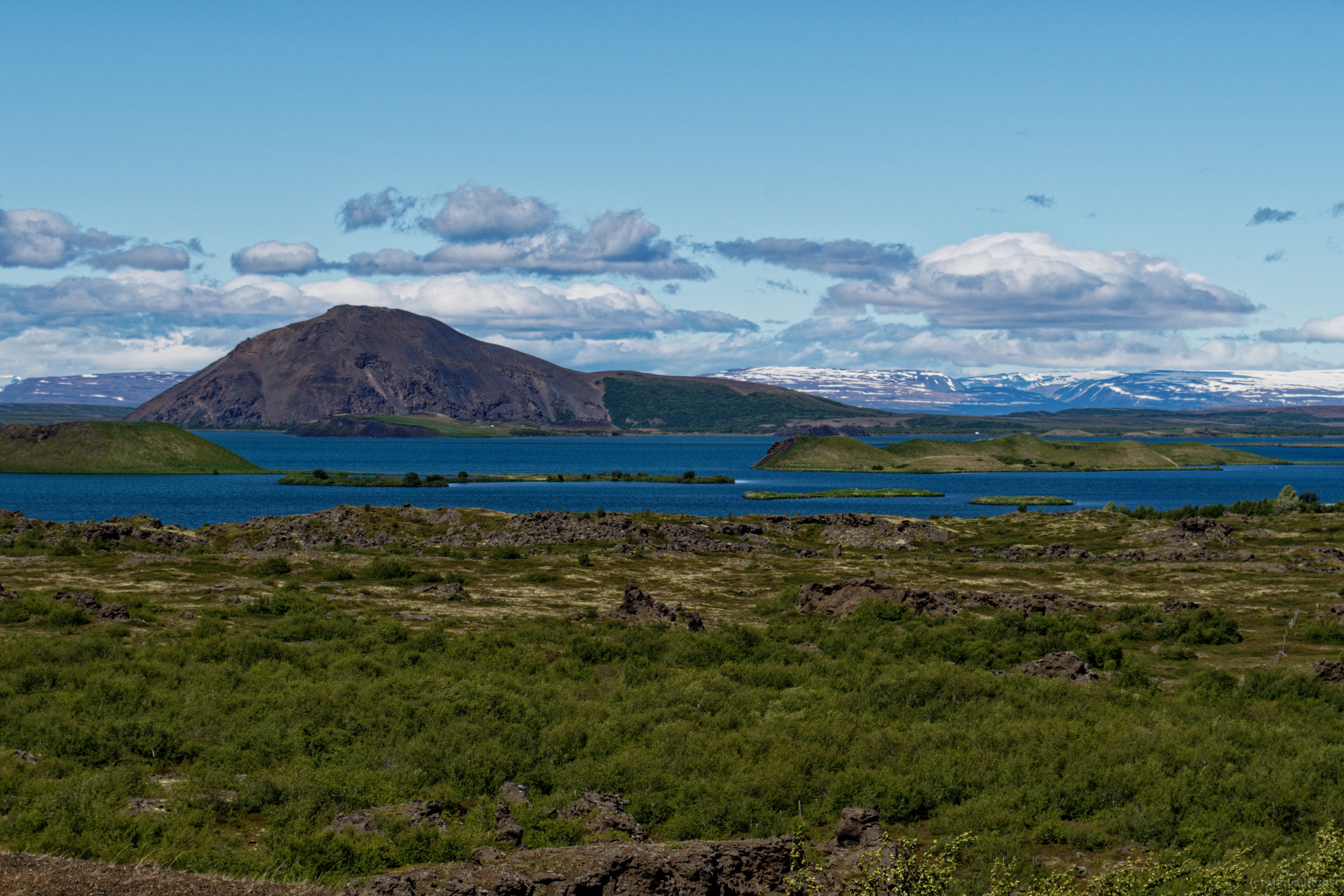 Blick auf den Mývatn See 
