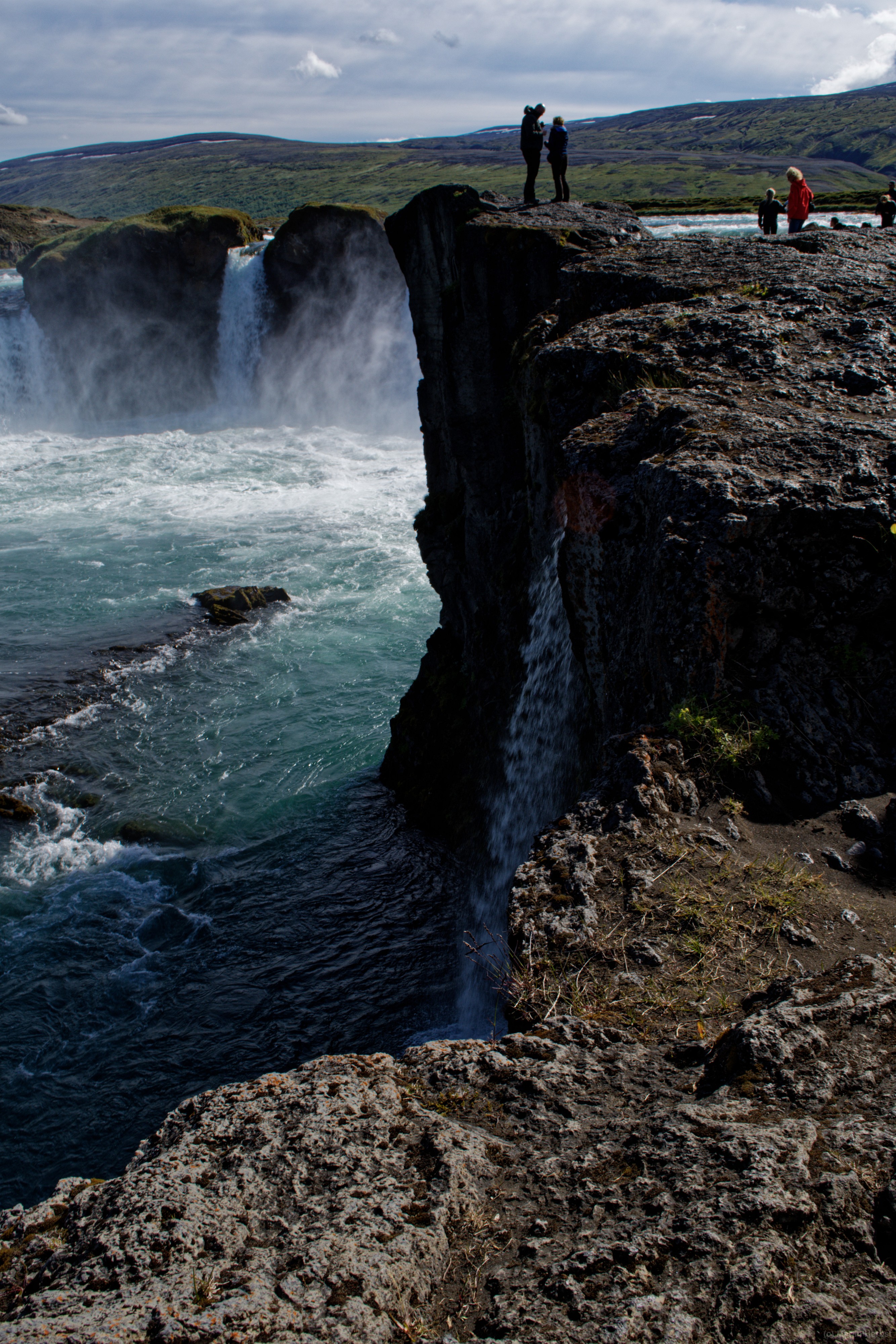 Goðafoss Am Wasserfall Goðafoss