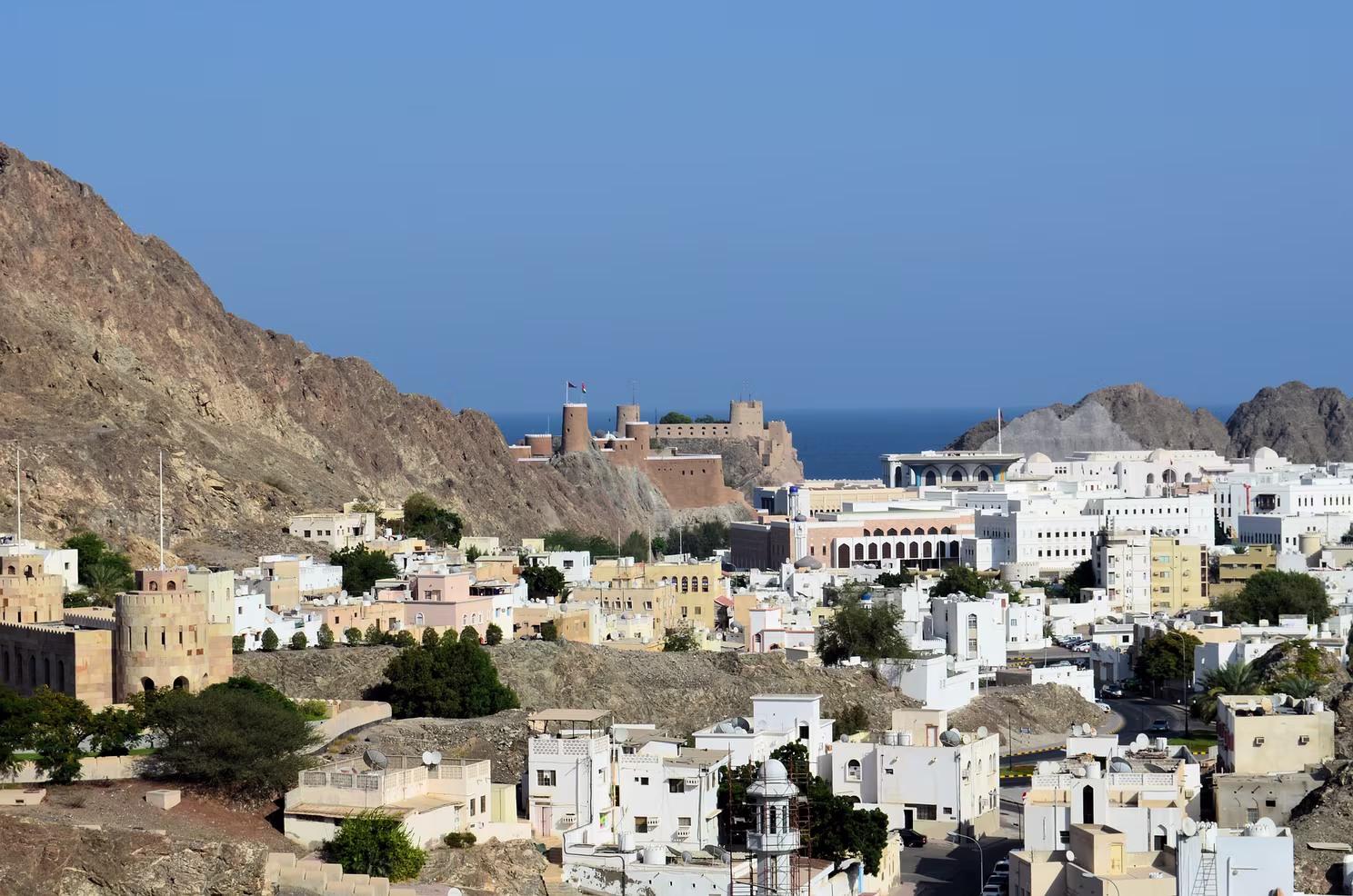 Maskat - Blick auf Altstadt