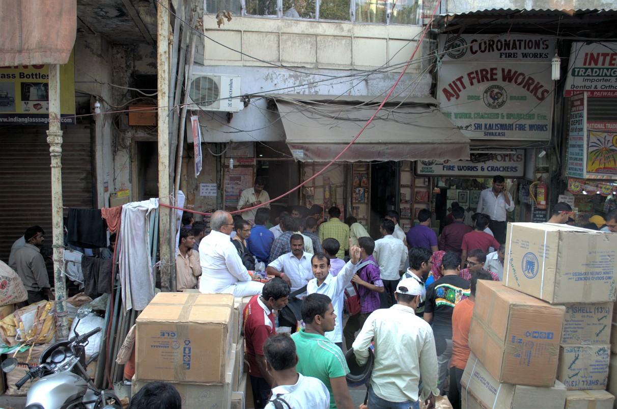 Alt Delhi - Geschäfte nahe der grossen Moschee