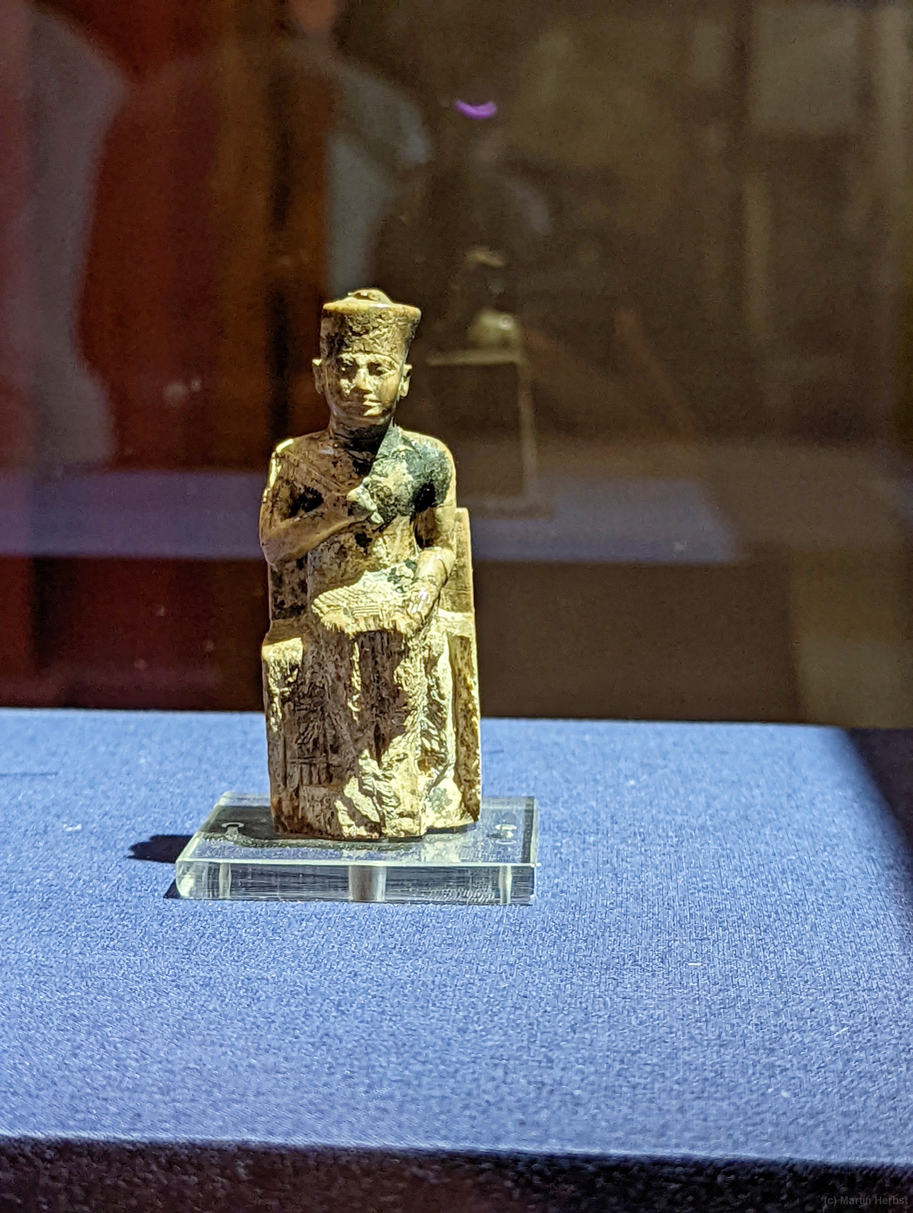 Kairo - Ägyptisches Museum Statue von Pharao Cheops