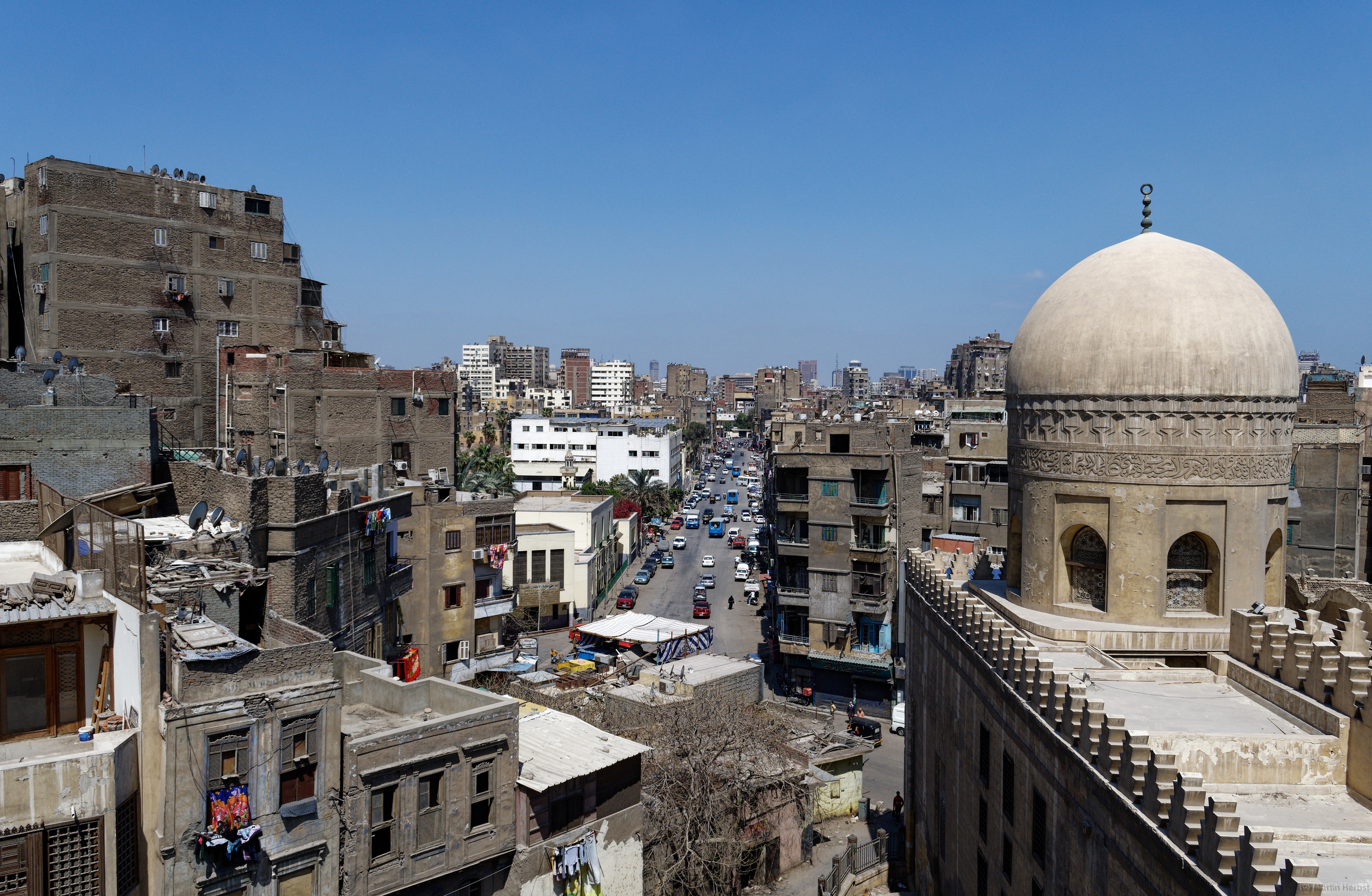 Kairo - Blick von der Ibn-Tulun Moschee 