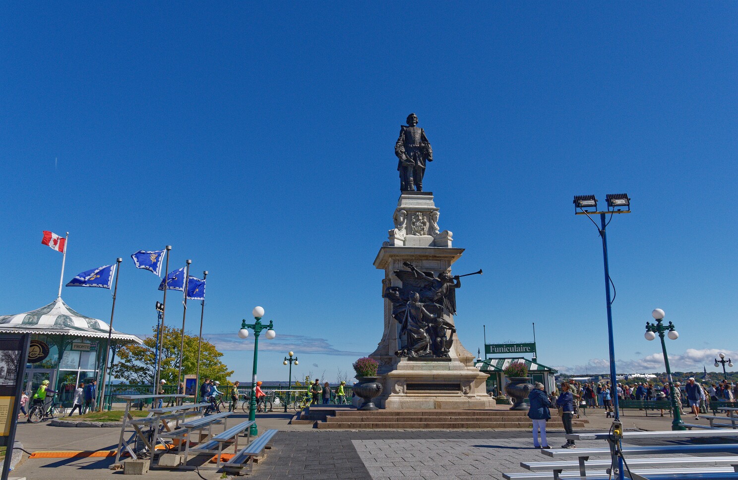 Québec - Denkmal für Samuel de Champlain
