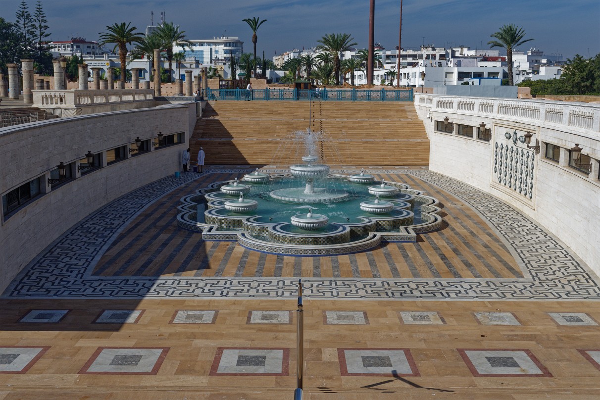 Rabat - Springbrunnen am Hassan-Turm